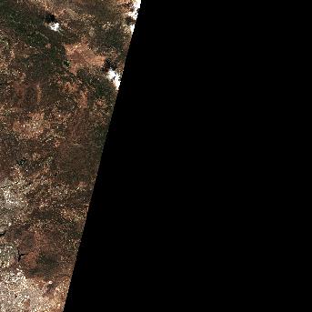 Sentinel-2 satellite image of the area on 9 Oct 2026, the day before this event