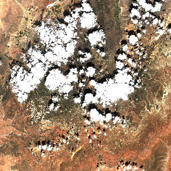 Sentinel-2 satellite image of the area on 8 Oct 2026, 3 days before this event