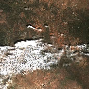 Sentinel-2 satellite image of the area on 10 Sep 2026, the day before this event
