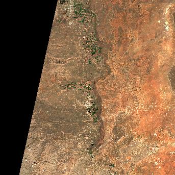 Sentinel-2 satellite image of the area on 26 Sep 2026, the same day, after the event was reported