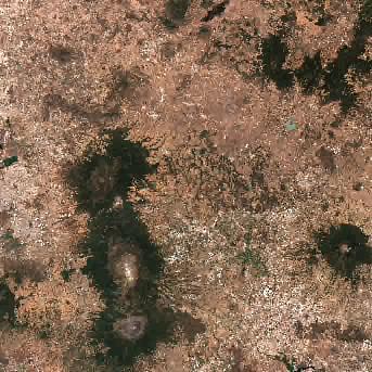 Sentinel-2 satellite image of the area on 10 Apr 2025, the day after this event