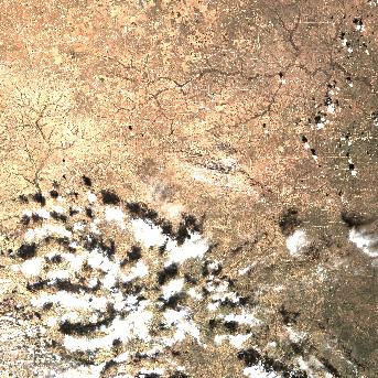 Sentinel-2 satellite image of the area on 8 Oct 2026, 7 days after this event