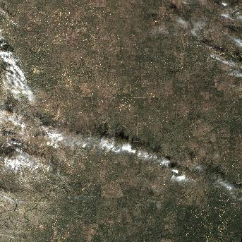Sentinel-2 satellite image of the area on 8 Oct 2026, 7 days before this event