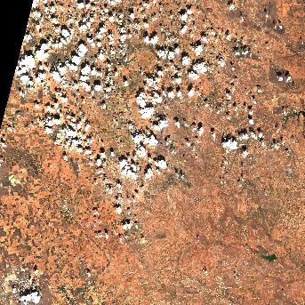 Sentinel-2 satellite image of the area on 8 Oct 2026, 7 days before this event