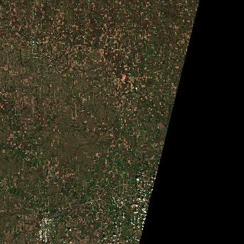 Sentinel-2 satellite image of the area on 3 Oct 2026, the same day, before the event was reported