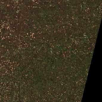 Sentinel-2 satellite image of the area on 3 Oct 2026, the same day, after the event was reported