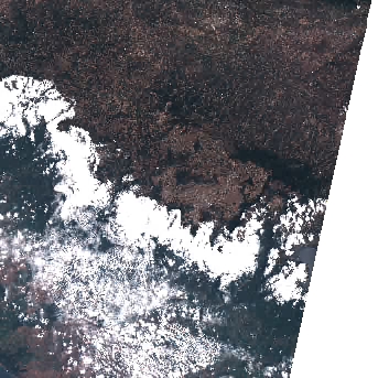 Sentinel-2 satellite image of the area on 13 Mar 2020, 4 days before this event