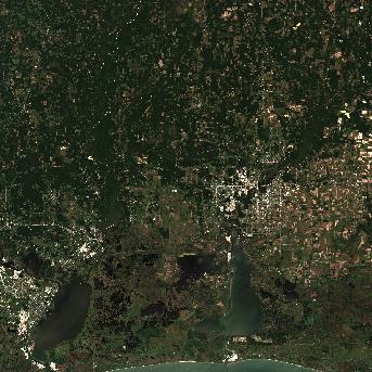 Sentinel-2 satellite image of the area on 9 Oct 2026, the day before this event