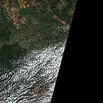 Sentinel-2 satellite image of the area on 2 Oct 2026, the day before this event