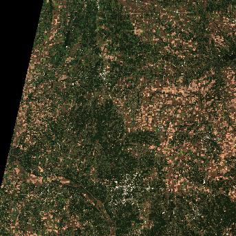 Sentinel-2 satellite image of the area on 6 Oct 2026, 2 days after this event