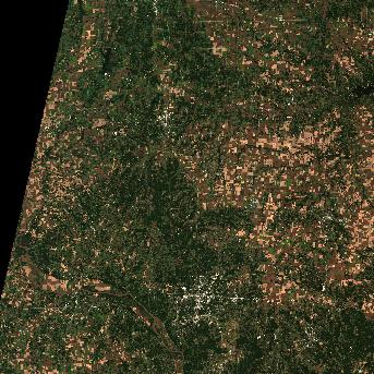 Sentinel-2 satellite image of the area on 4 Oct 2026, 2 days after this event