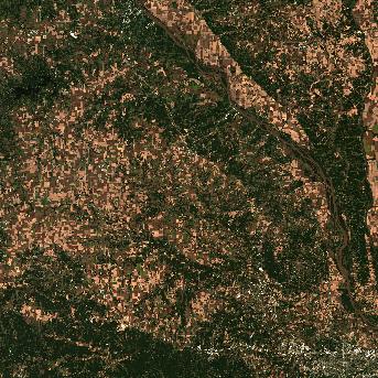 Sentinel-2 satellite image of the area on 4 Oct 2026, 11 days after this event