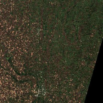 Sentinel-2 satellite image of the area on 5 Oct 2026, 3 days after this event
