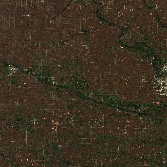Sentinel-2 satellite image of the area on 2 Oct 2026, the same day, before the event was reported