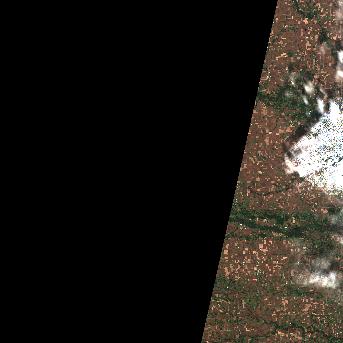 Sentinel-2 satellite image of the area on 9 Oct 2026, the day after this event