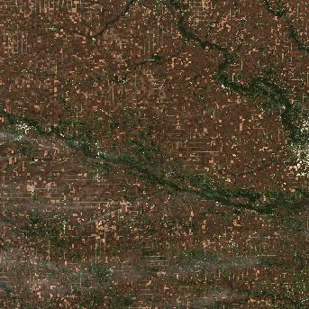 Sentinel-2 satellite image of the area on 7 Oct 2026, the day before this event