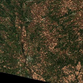 Sentinel-2 satellite image of the area on 4 Oct 2026, 2 days after this event