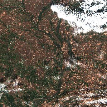 Sentinel-2 satellite image of the area on 9 Oct 2026, 2 days after this event