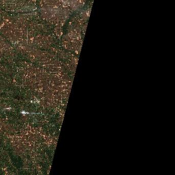Sentinel-2 satellite image of the area on 7 Oct 2026, the same day, before the event was reported