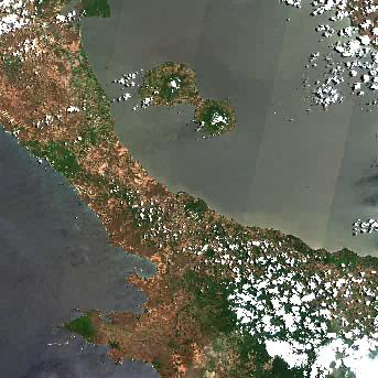 Sentinel-2 satellite image of the area on 12 May 2026, 16 days after this event