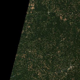 Sentinel-2 satellite image of the area on 8 Oct 2026, the day before this event