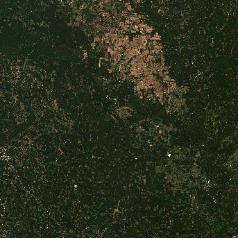 Sentinel-2 satellite image of the area on 8 Oct 2026, the day before this event