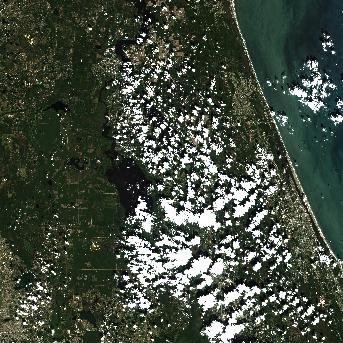 Sentinel-2 satellite image of the area on 21 Oct 2026, the same day, before the event was reported
