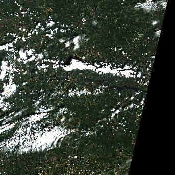 Sentinel-2 satellite image of the area on 11 Sep 2026, the same day, before the event was reported