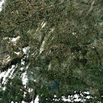 Sentinel-2 satellite image of the area on 16 Sep 2026, the same day, before the event was reported
