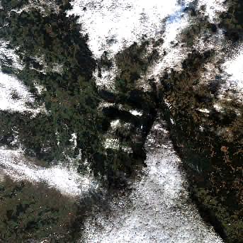 Sentinel-2 satellite image of the area on 18 Dec 2025, 3 days before this event