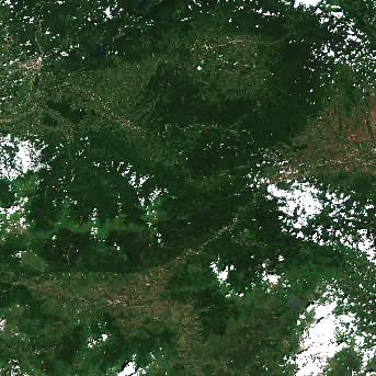 Sentinel-2 satellite image of the area on 9 Jul 2026, the day after this event