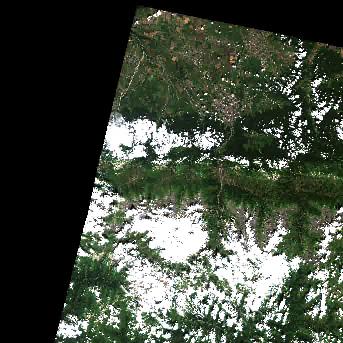 Sentinel-2 satellite image of the area on 4 Sep 2026, the same day, before the event was reported