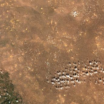 Sentinel-2 satellite image of the area on 4 Oct 2026, the same day, before the event was reported