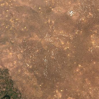 Sentinel-2 satellite image of the area on 7 Oct 2026, the same day, before the event was reported