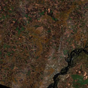 Sentinel-2 satellite image of the area on 13 Oct 2026, the day before this event