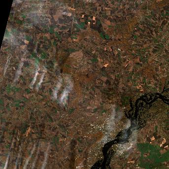 Sentinel-2 satellite image of the area on 15 Oct 2026, the day before this event