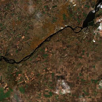 Sentinel-2 satellite image of the area on 15 Oct 2026, the day after this event