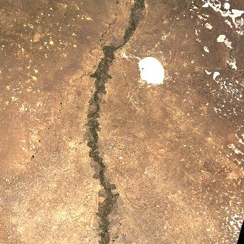 Sentinel-2 satellite image of the area on 29 Sep 2026, the day after this event