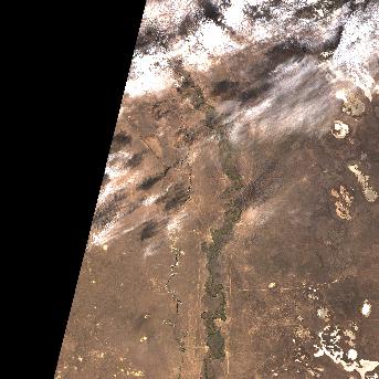 Sentinel-2 satellite image of the area on 11 Oct 2026, the day after this event