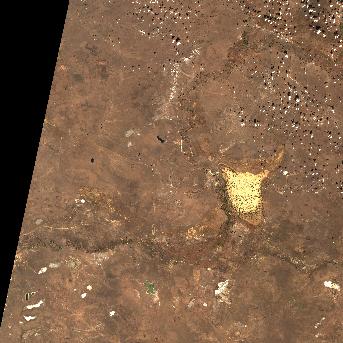 Sentinel-2 satellite image of the area on 5 Oct 2026, the same day, before the event was reported