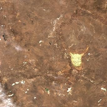 Sentinel-2 satellite image of the area on 16 Oct 2026, the same day, before the event was reported
