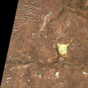 Sentinel-2 satellite image of the area on 13 Sep 2026, the same day, before the event was reported