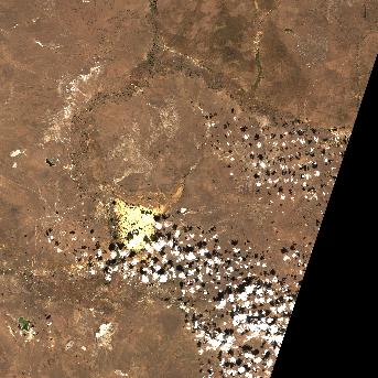 Sentinel-2 satellite image of the area on 26 Sep 2026, the day after this event