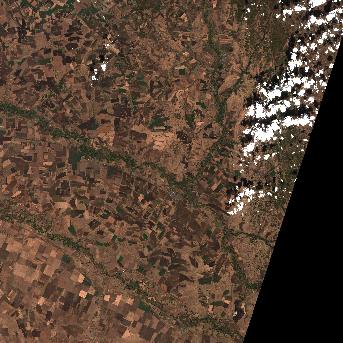 Sentinel-2 satellite image of the area on 1 Oct 2026, 2 days after this event