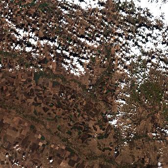 Sentinel-2 satellite image of the area on 8 Oct 2026, the day after this event