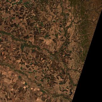 Sentinel-2 satellite image of the area on 6 Oct 2026, the day after this event