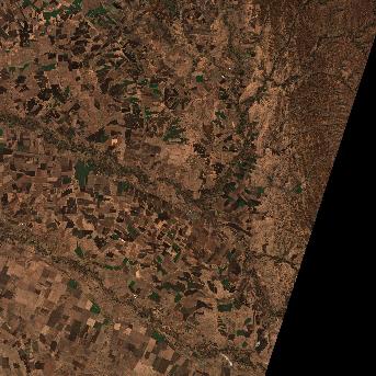 Sentinel-2 satellite image of the area on 16 Oct 2026, the day after this event