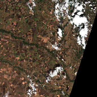 Sentinel-2 satellite image of the area on 11 Sep 2026, the day before this event