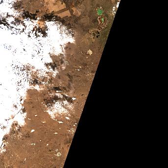 Sentinel-2 satellite image of the area on 10 Oct 2026, the same day, before the event was reported
