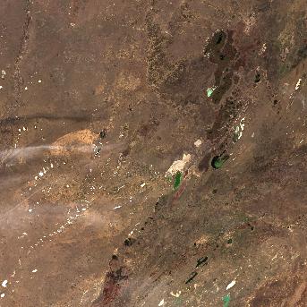 Sentinel-2 satellite image of the area on 9 Oct 2026, the same day, before the event was reported